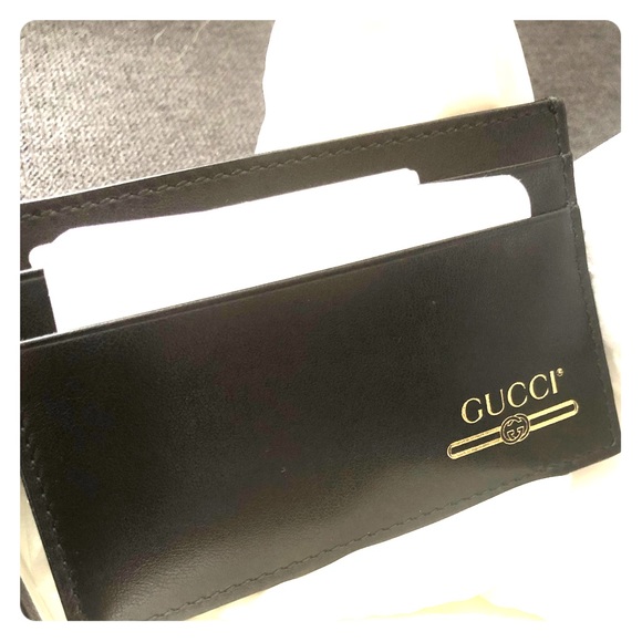 Gucci Men’s Leather Cardholder - Picture 1 of 3